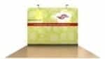 10’ WaveLine Flat Pop-up Display with Graphic and Hardware
