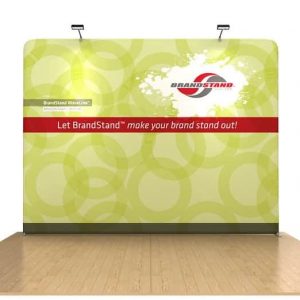 10’ WaveLine Flat Pop-up Display with Graphic and Hardware