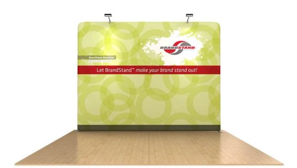 10’ WaveLine Flat Pop-up Display with Graphic and Hardware