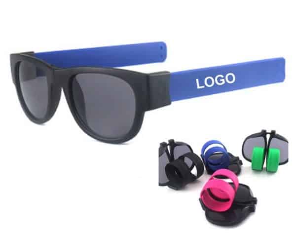 foldable slap wristband sunglasses