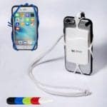 silicone lanyard phone and card holder