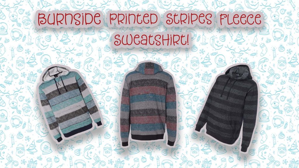 Fleece Striped Sweatshirt