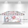 10x20 Advertising Tent Floral Print