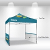 10x10 Advertising Tent Teal Sample